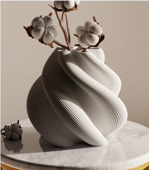 The Serpentine Twist Sculptural Vase