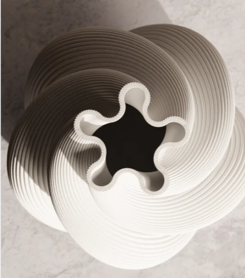 The Serpentine Twist Sculptural Vase